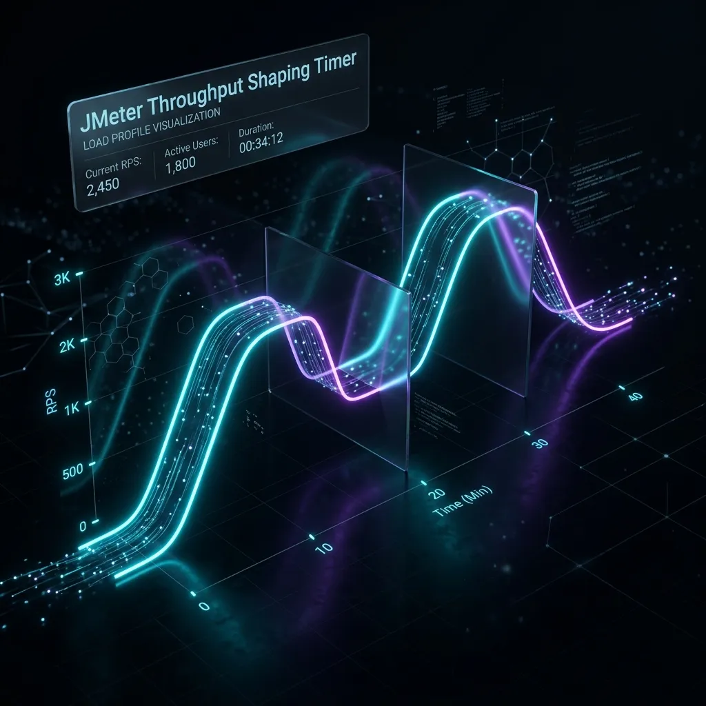 Concurrency Thread Group and Throughput Shaping Timer Load Profile