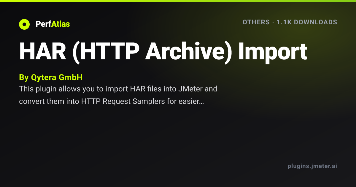 HAR (HTTP Archive) Import | PerfAtlas