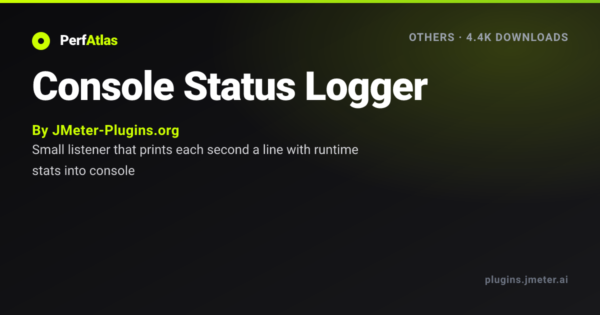 Console Status Logger | PerfAtlas
